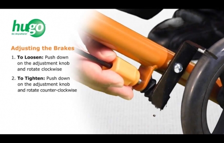 How to adjust the brakes of the Hugo® Sidekick™ Rollator